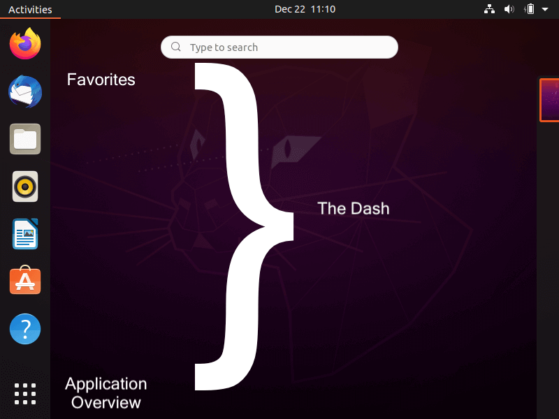 Linux Gnome Dash